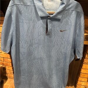 Nike Men's Light Blue Polo Shirt
